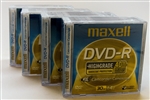 20 Pack Maxell Branded Mini DVD-R in Slimline Jewel Case